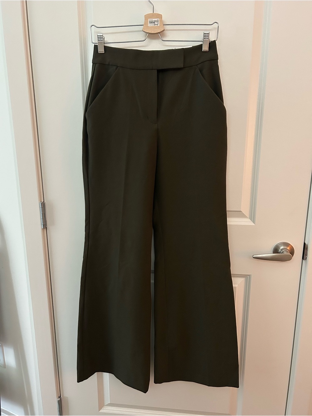 Express Wide-Leg Pants in Olive